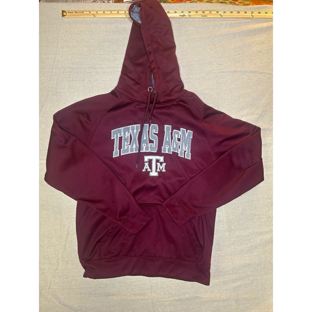 Colosseum Texas A&M Aggies Pullover Hoodie Maroon Gray Mens Size M